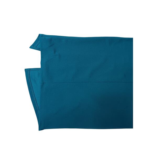 New HELLO MOLLY Embark With You Midi Stretchy Crepe Dress Teal SZ 2 - Picture 10 of 15